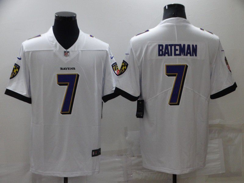 Men Baltimore Ravens 7 Bateman White 2022 Nike Limited Vapor Untouchable NFL Jersey